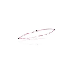 0.16 Cts Black Diamond Twisted Bangle in 14K Pink Gold