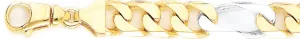 12.9mm Figaro Link Bracelet