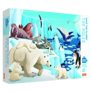 220 Pc Puzzle & Book - Save the Planet The Poles