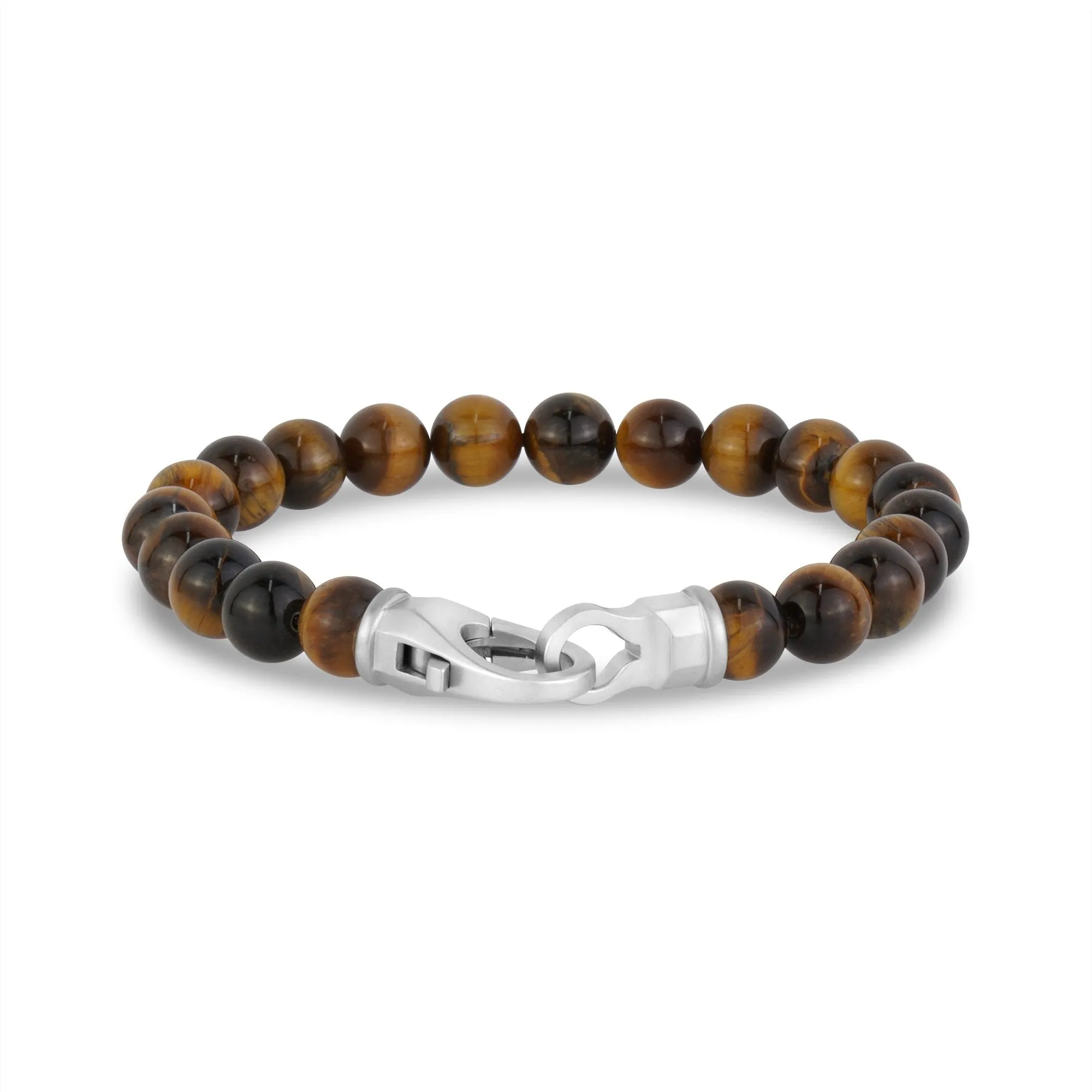 8mm Matte Clasp Bead Bracelet