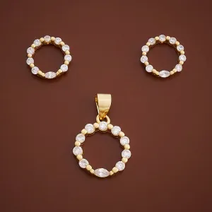 92.5 Silver Pendant Earring 164595