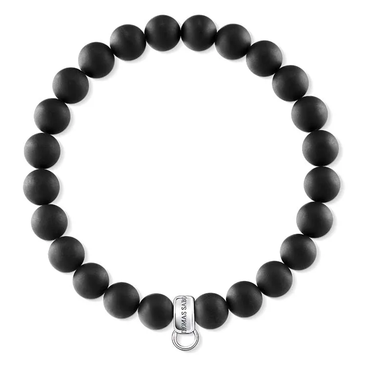 CHARM CLUB OBSIDIAN MATT BRACELET
