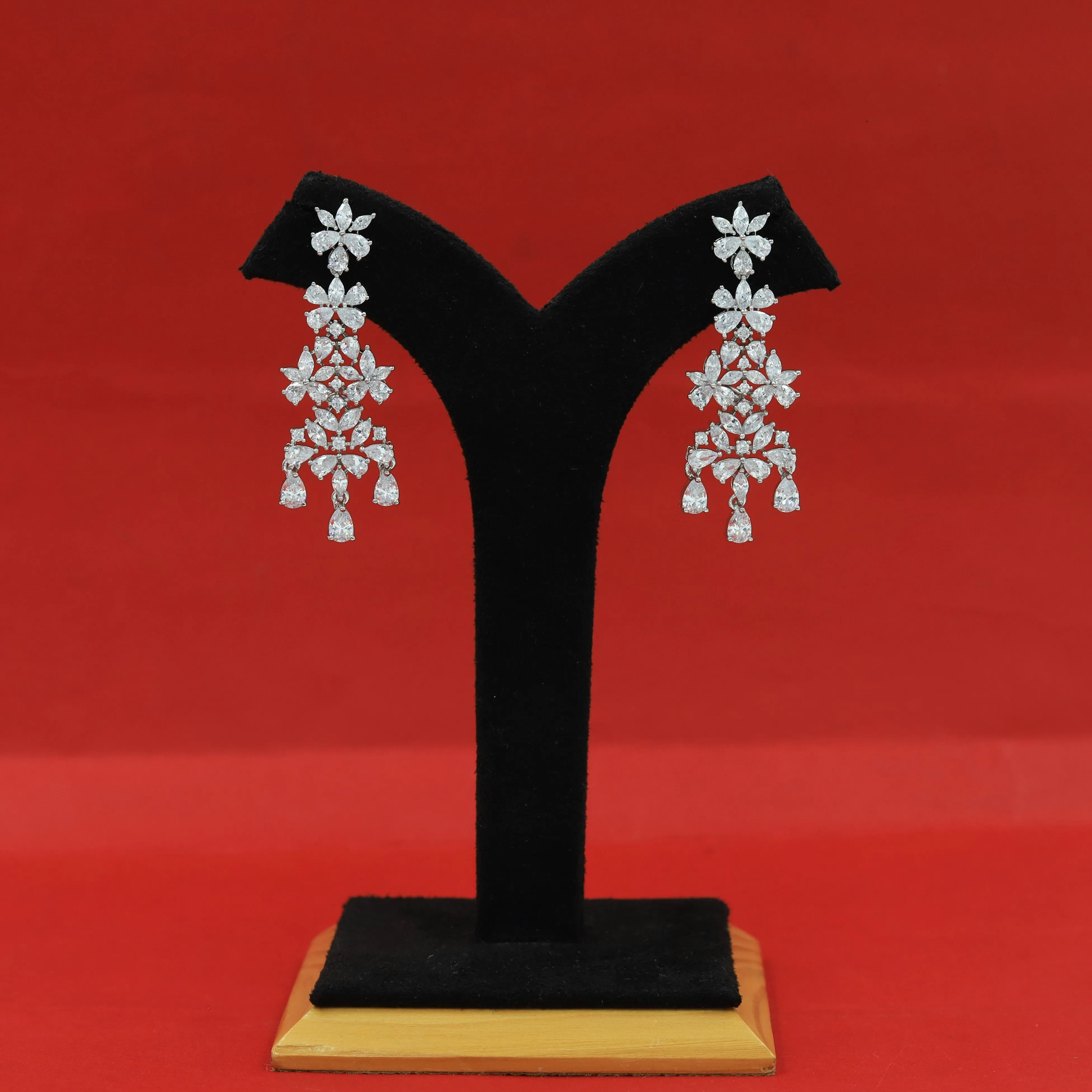 Danglers Zircon/AD Earring 16253-69