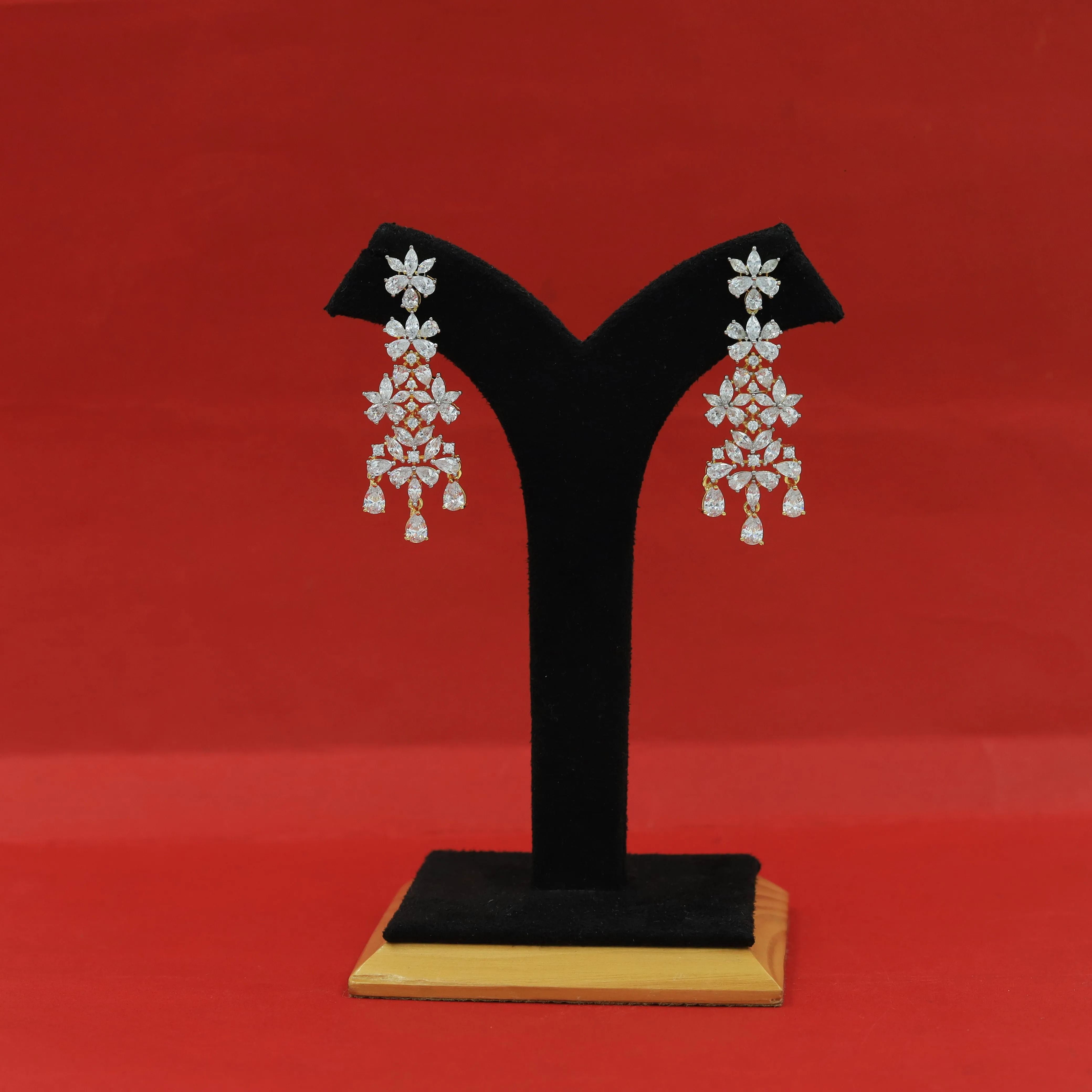 Danglers Zircon/AD Earring 16253-69