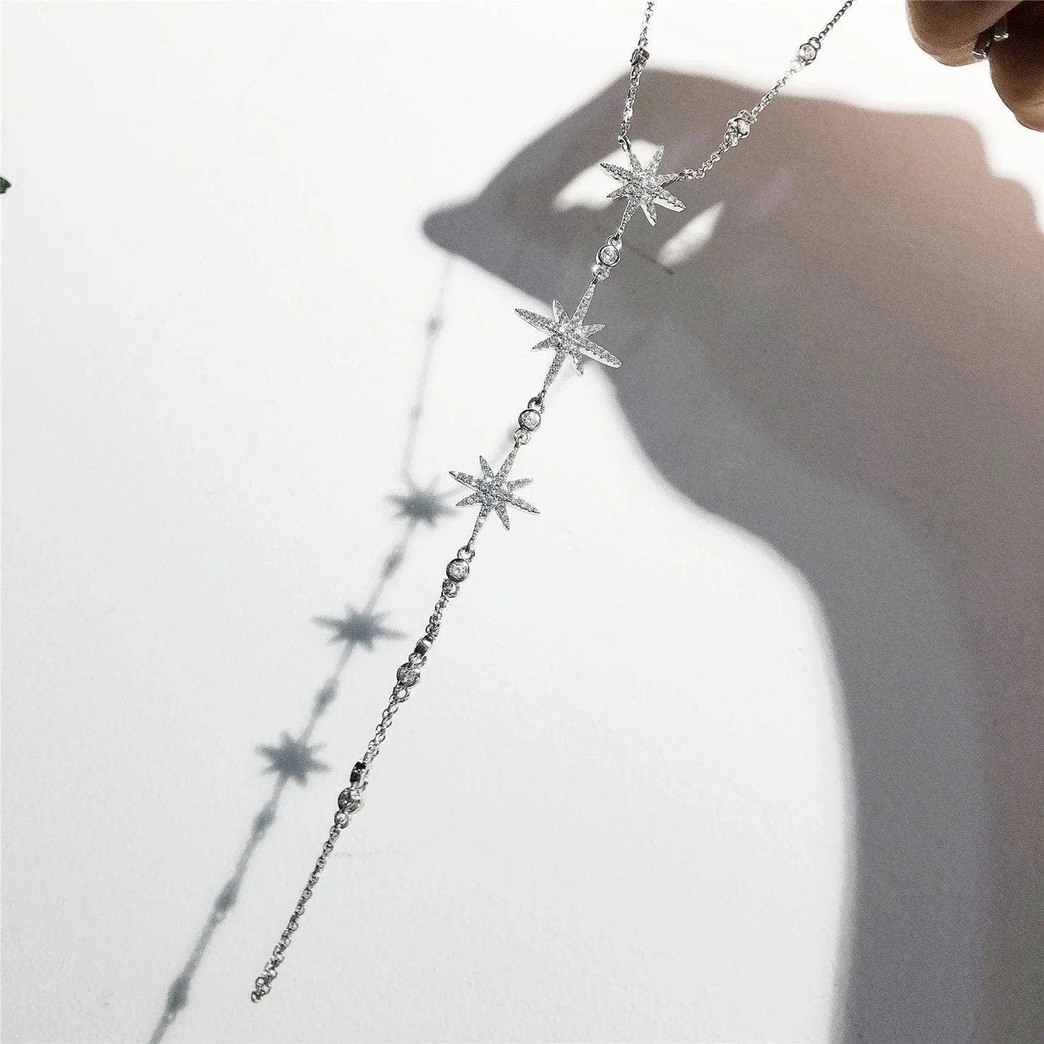 Diamond Romantic Meteor Bracelet Connect with Fingers