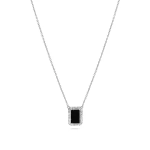 Elegant Obsidian Pendant Necklace