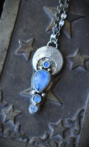 Four Stone Moonstone Necklace