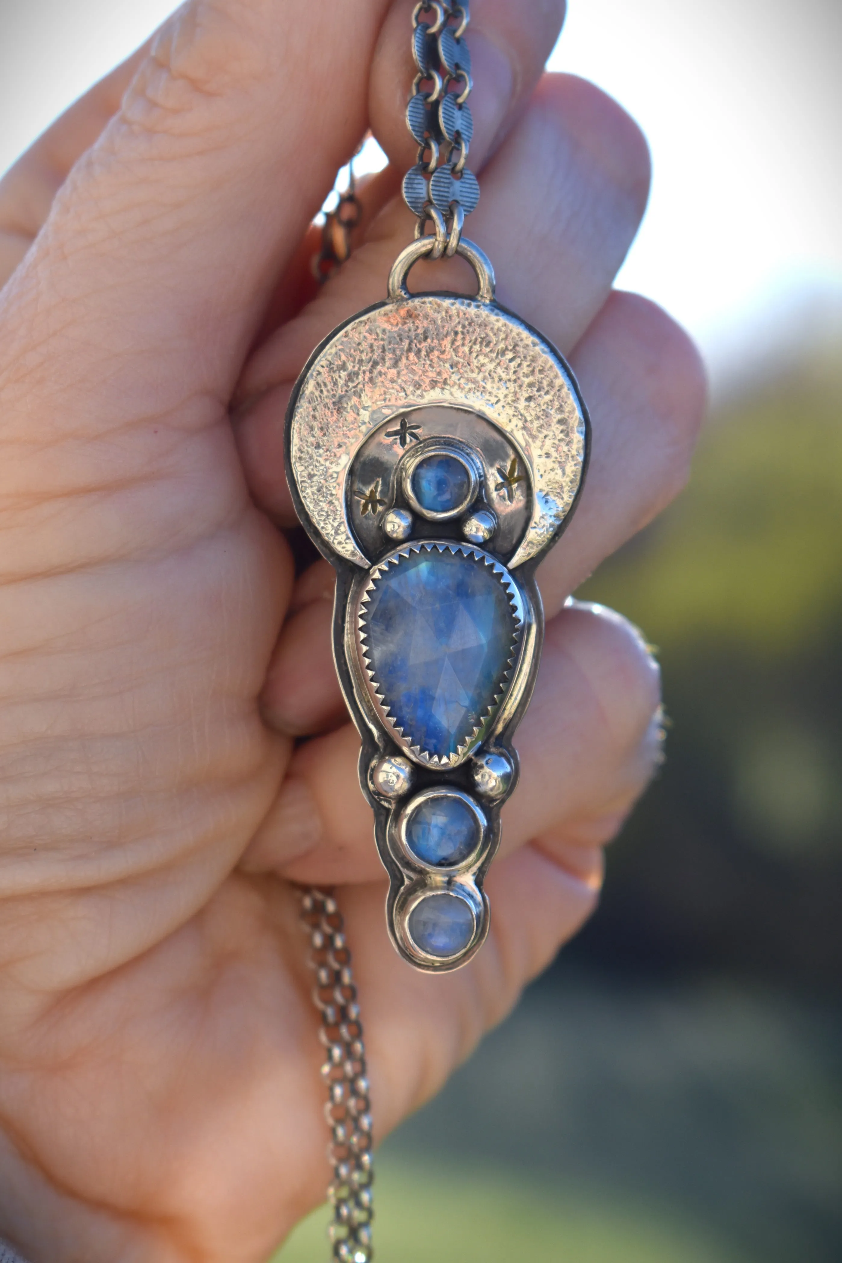 Four Stone Moonstone Necklace