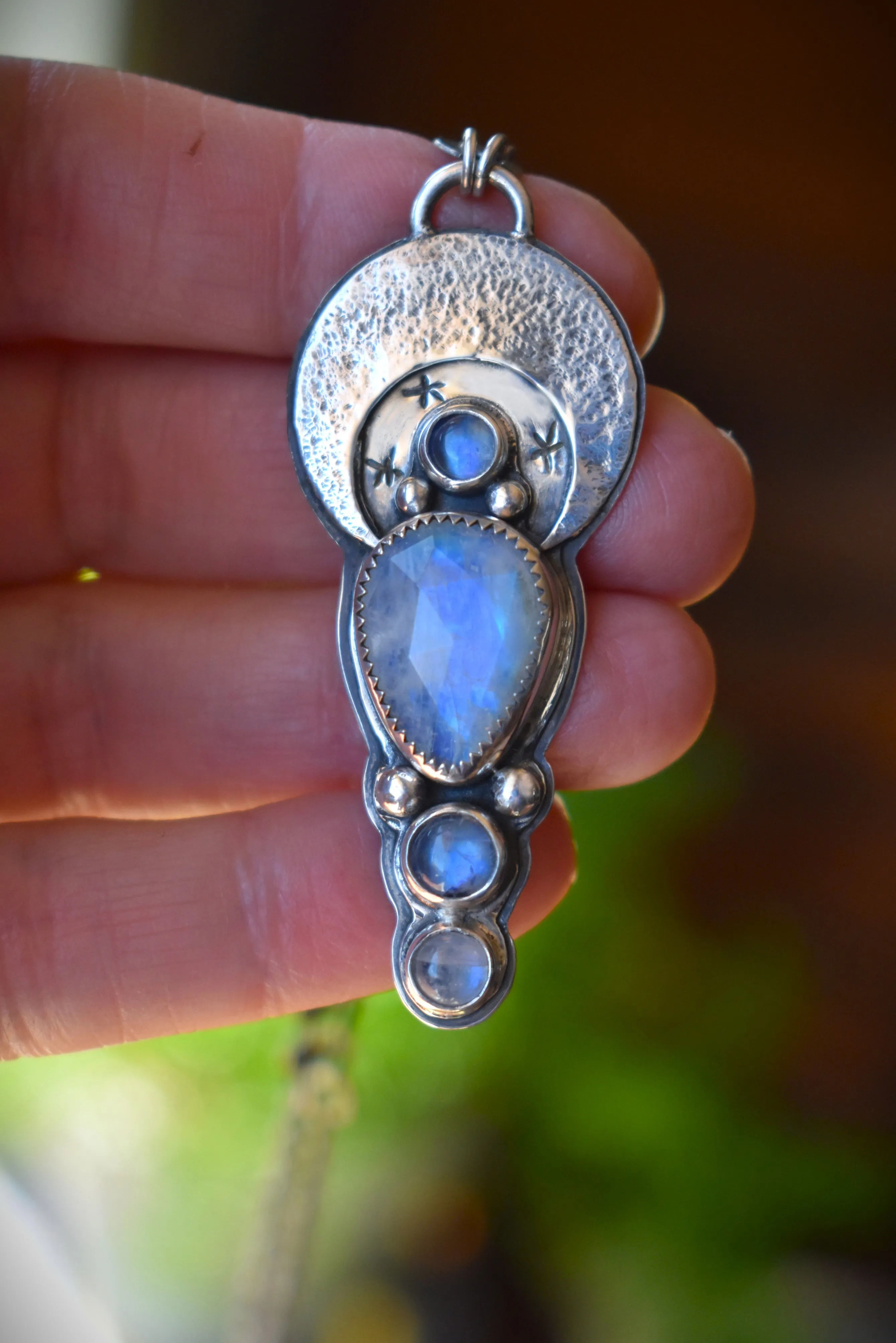 Four Stone Moonstone Necklace