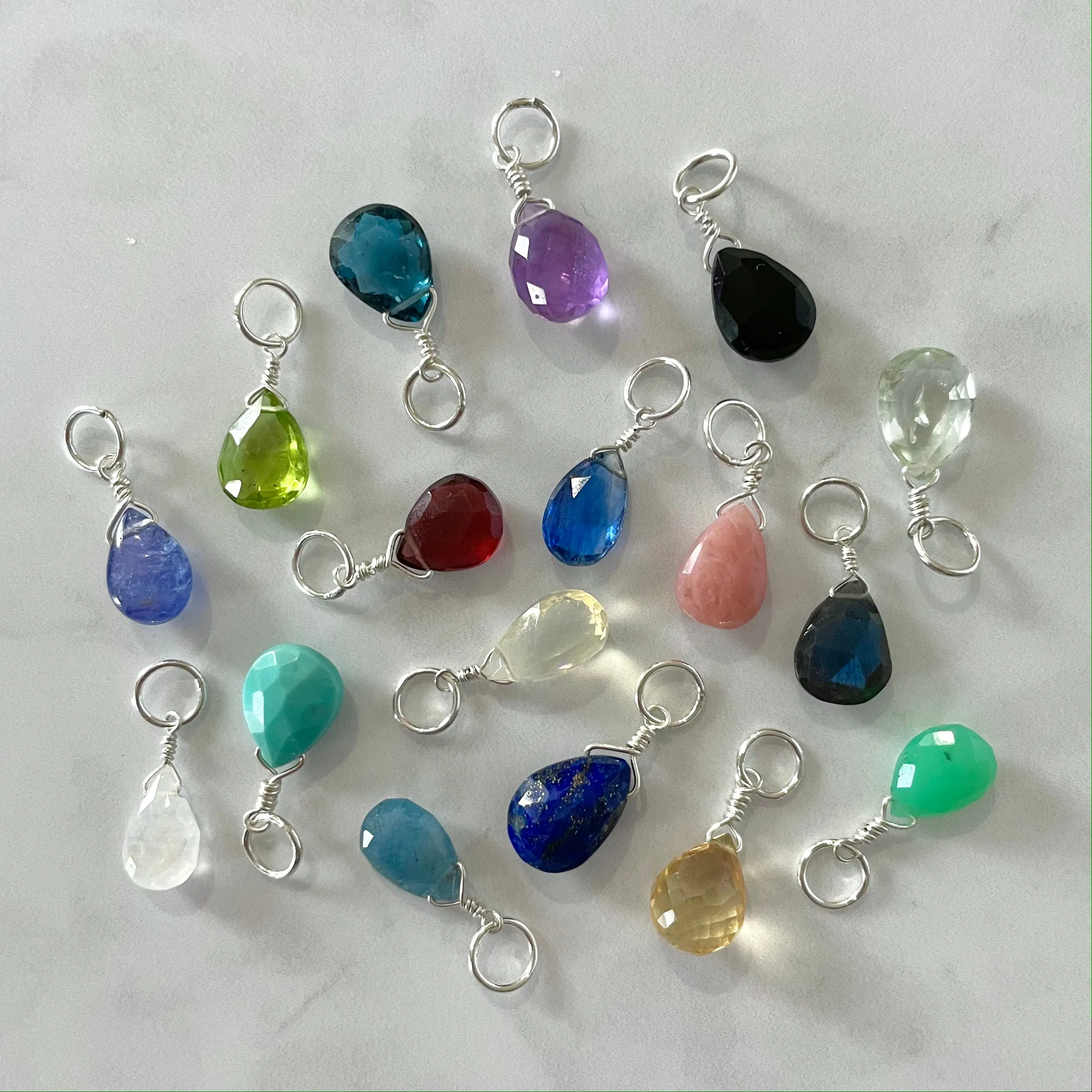Gemstone Charm (Pear)