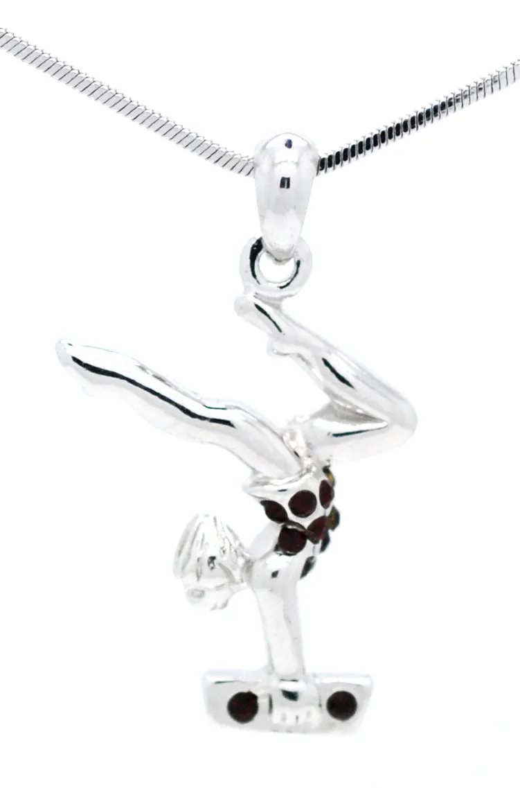 Gymnast Necklace - Beam Stag Pose
