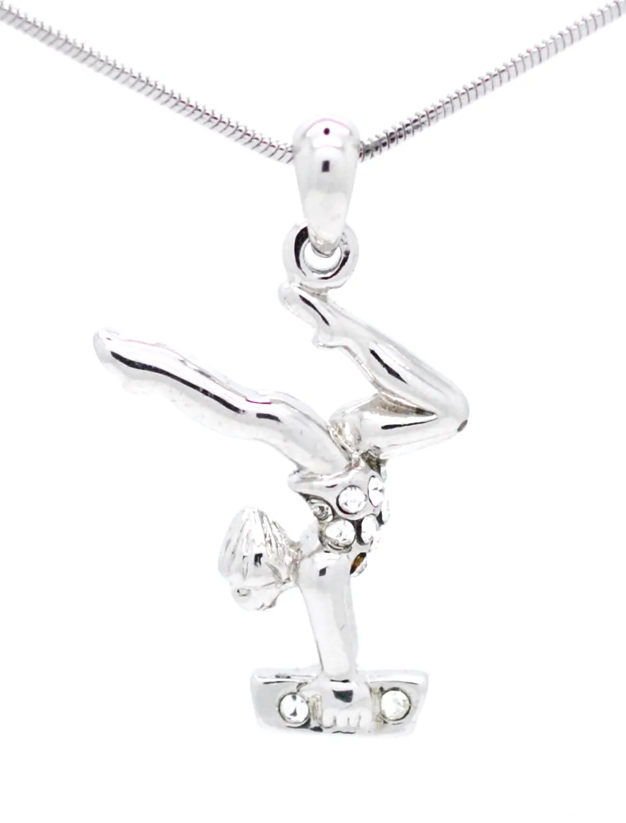 Gymnast Necklace - Beam Stag Pose