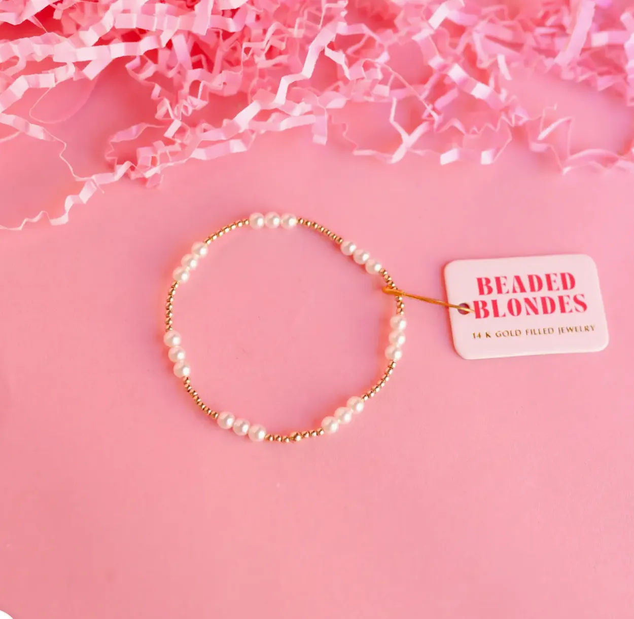 Ily Pearl Bracelet in Gold Filled