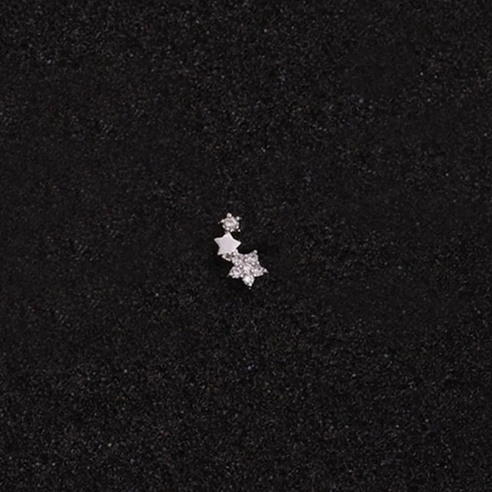 Korean style exquisite zircon earrings