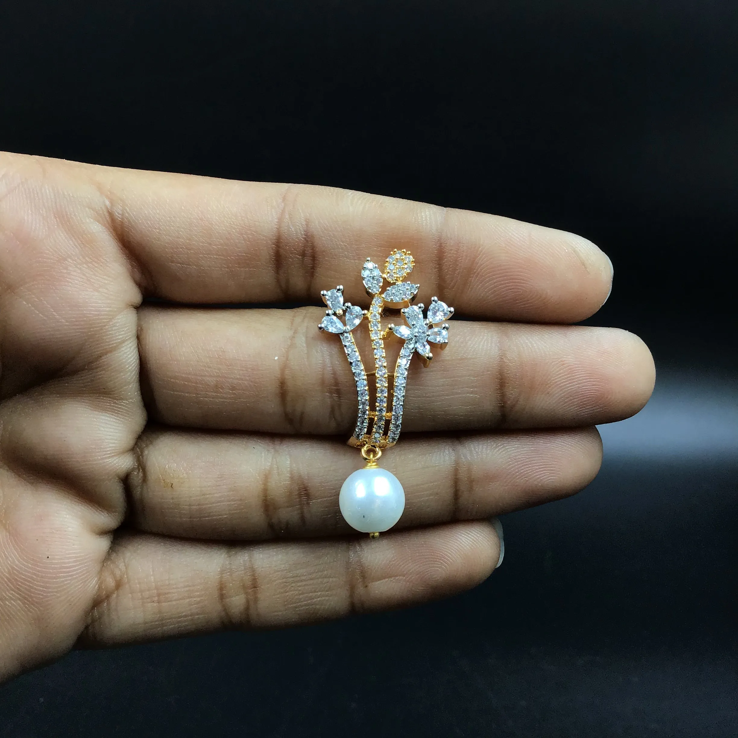 Light Earring Zircon/AD Earring 7438-34