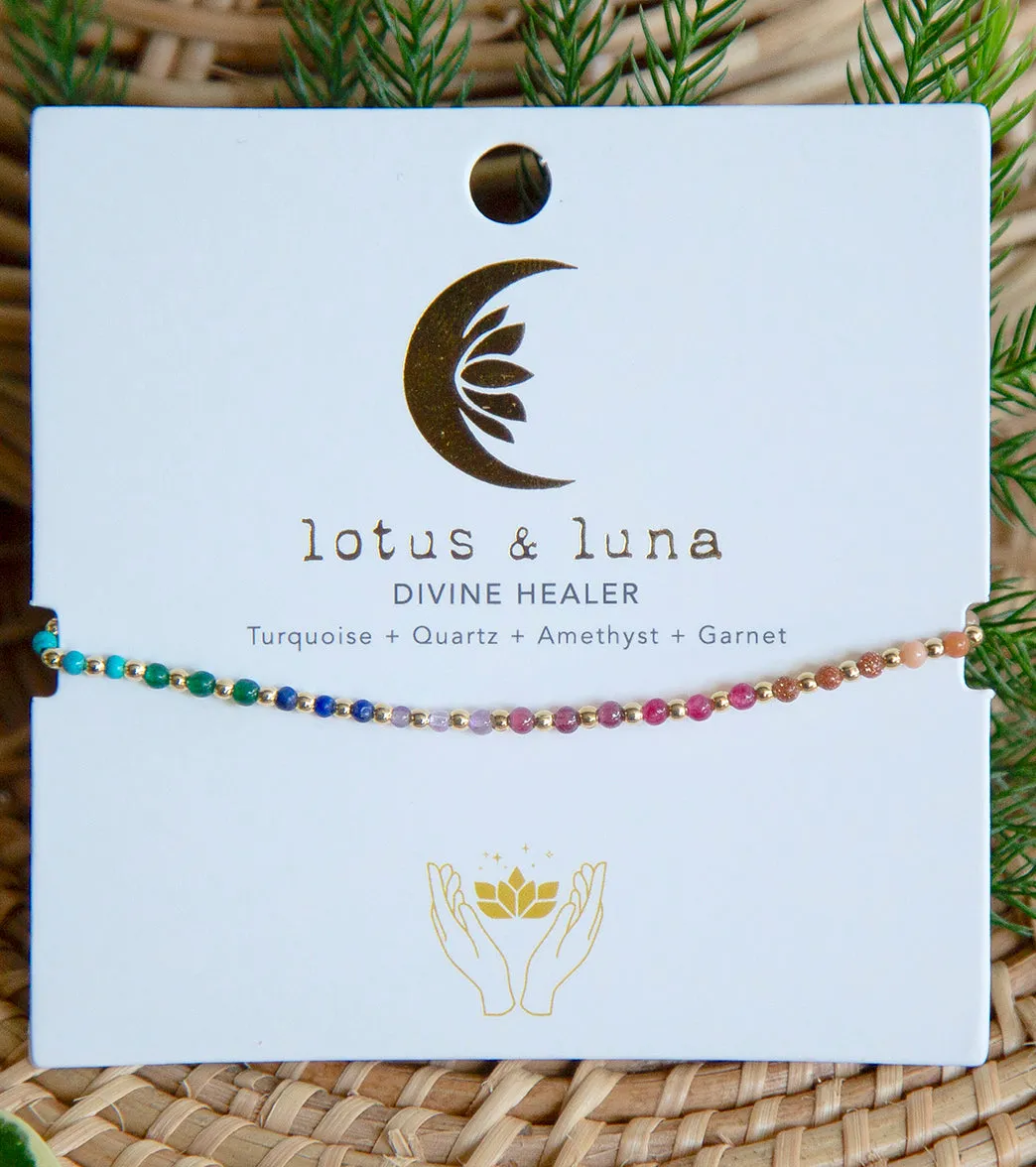Lotus and Luna Divine Healer Bracelet