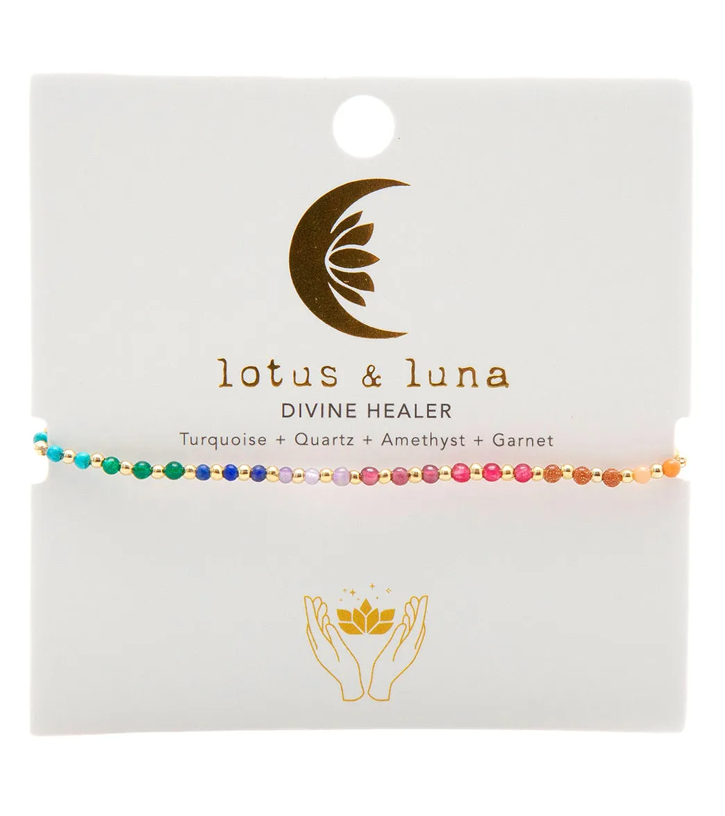 Lotus and Luna Divine Healer Bracelet