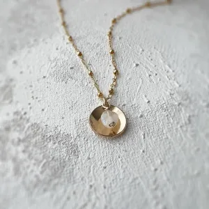 Mona Dainty Moonstone Necklace,
