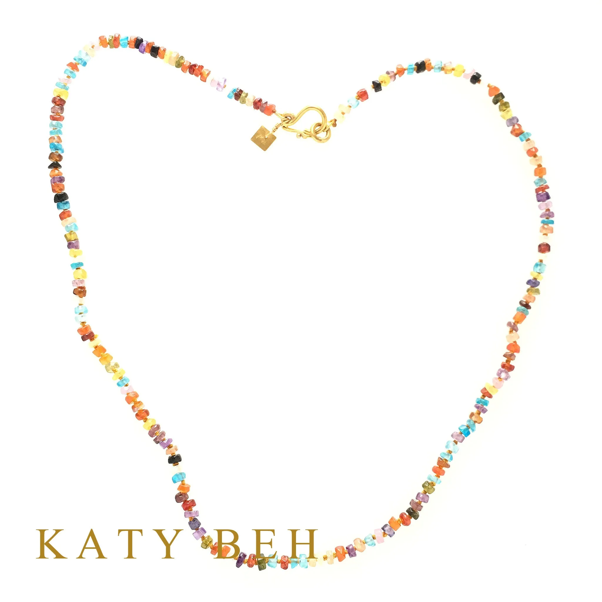 Monica Fancy Rainbow Zircon Necklace