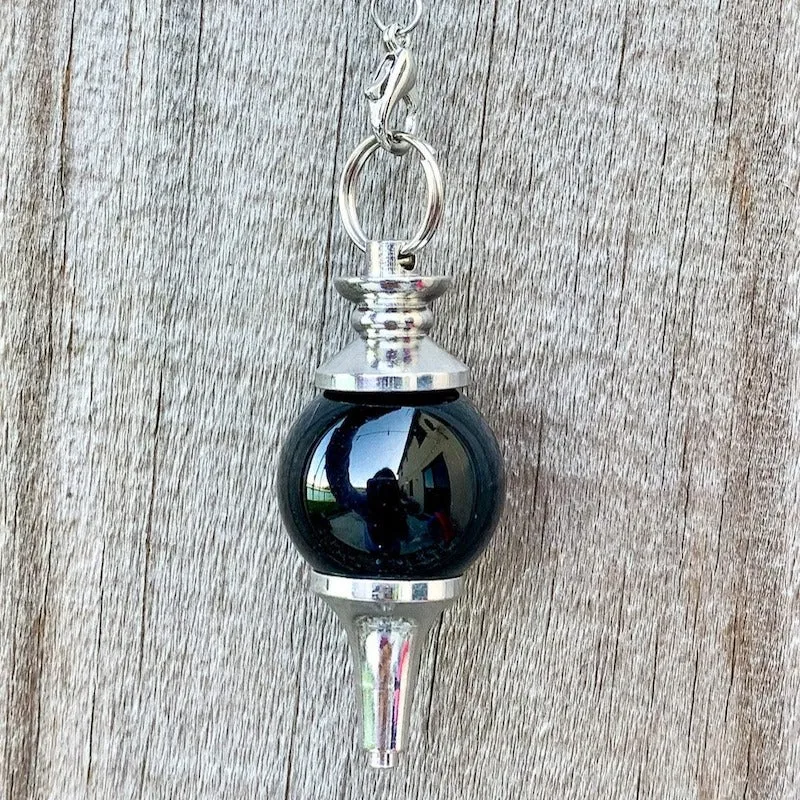 Natural Gemstone Sphere Dowsing Pendulum