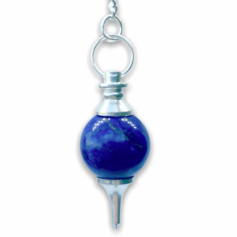 Natural Gemstone Sphere Dowsing Pendulum