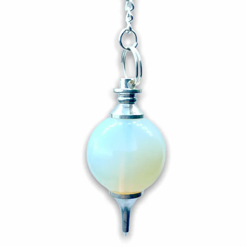 Natural Gemstone Sphere Dowsing Pendulum
