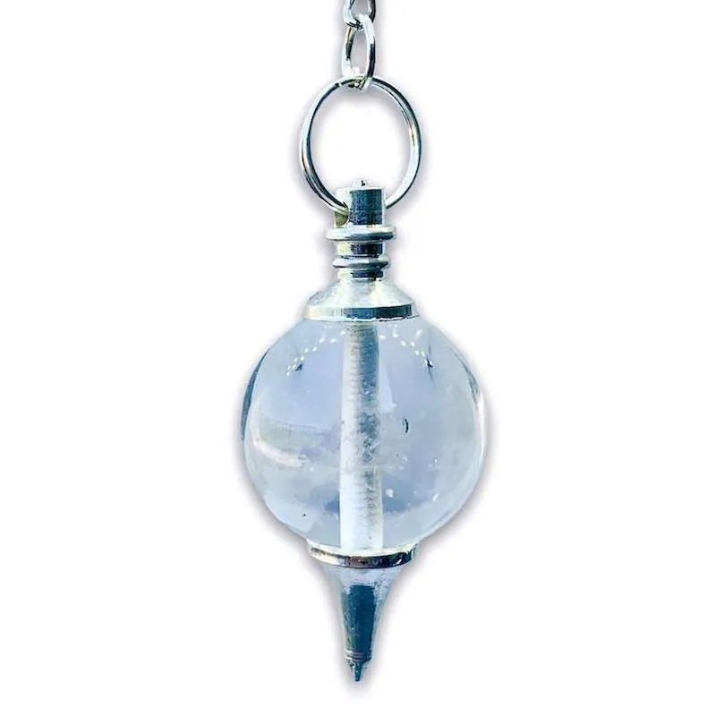 Natural Gemstone Sphere Dowsing Pendulum