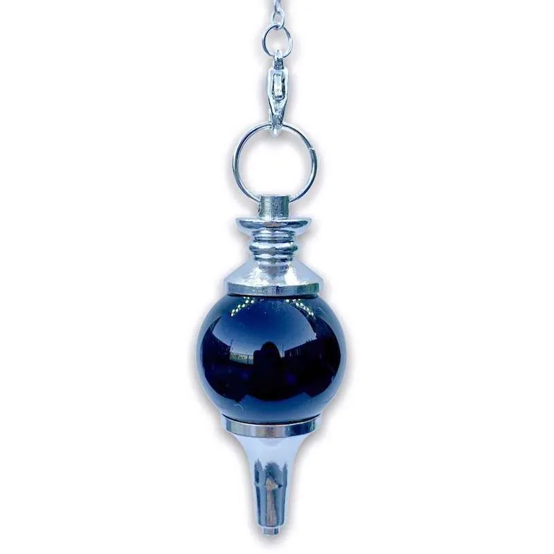 Natural Gemstone Sphere Dowsing Pendulum