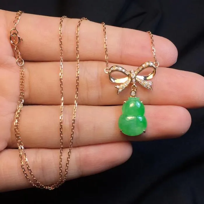 Natural Jade Necklace Jadeite Necklace NNE086