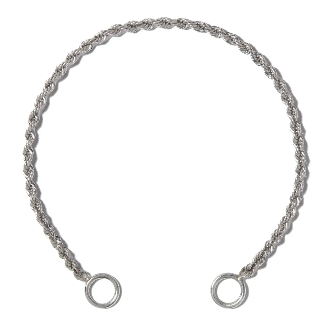 Platinum Rope Chain Bracelet