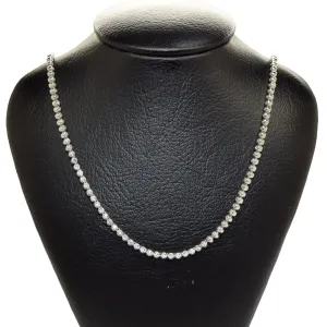 Round Bezel Tennis Necklace