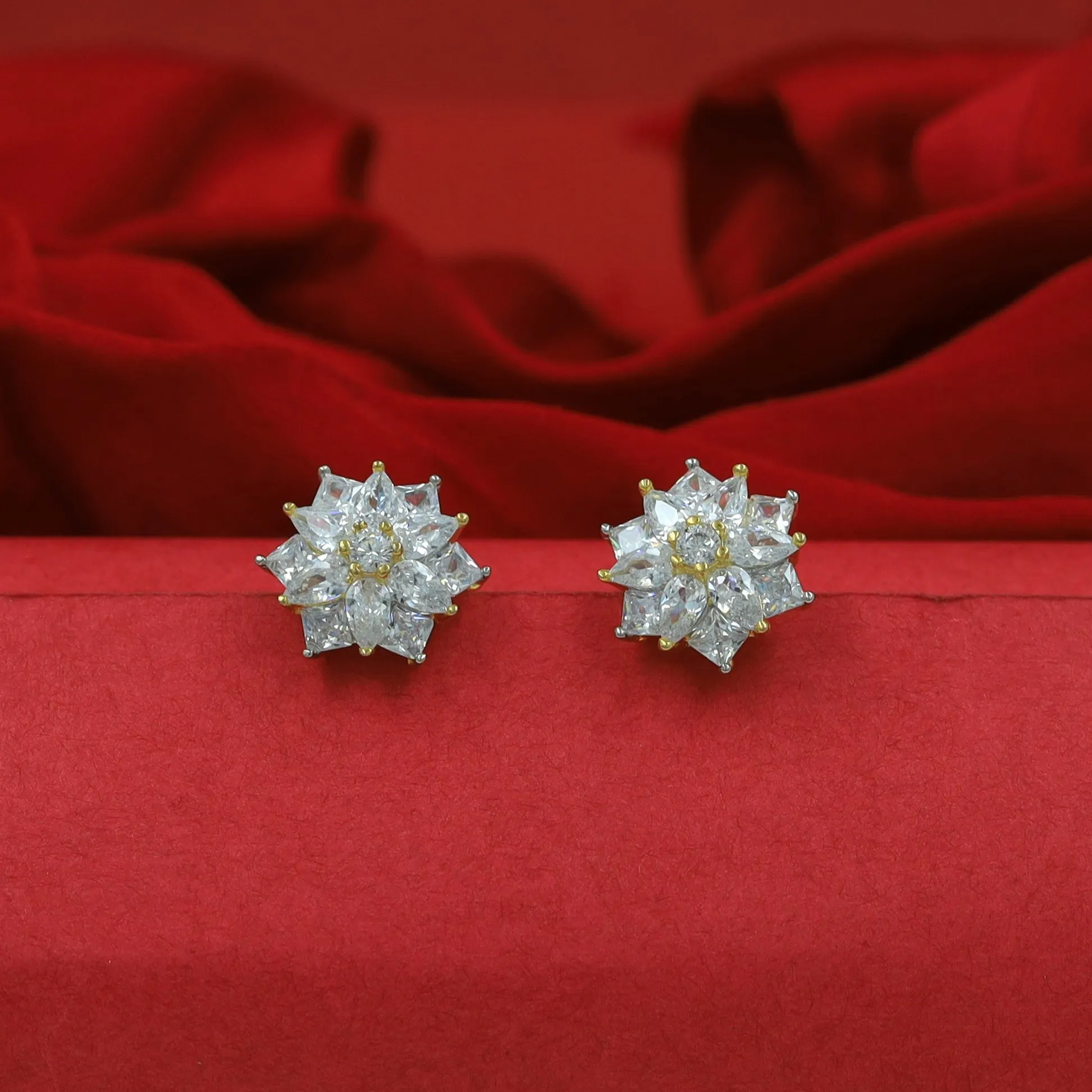 Tops/Studs Zircon/AD Earring 16252-69