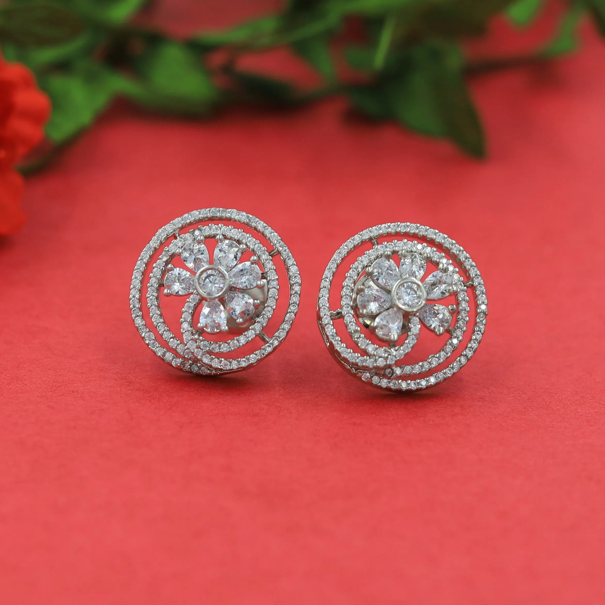 Tops/Studs Zircon/AD Earring 16256-69