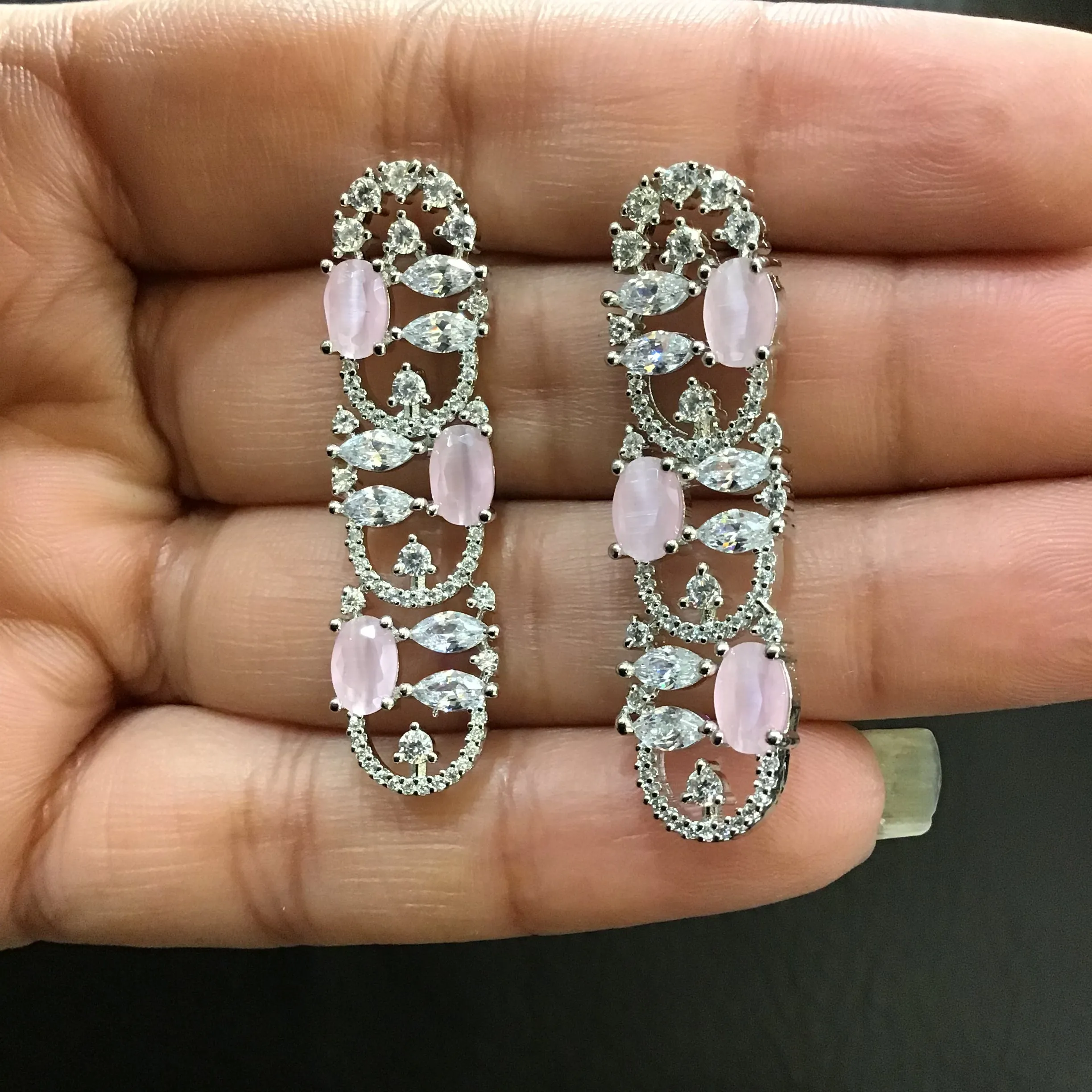 Zircon/AD Necklace Set 1180-69