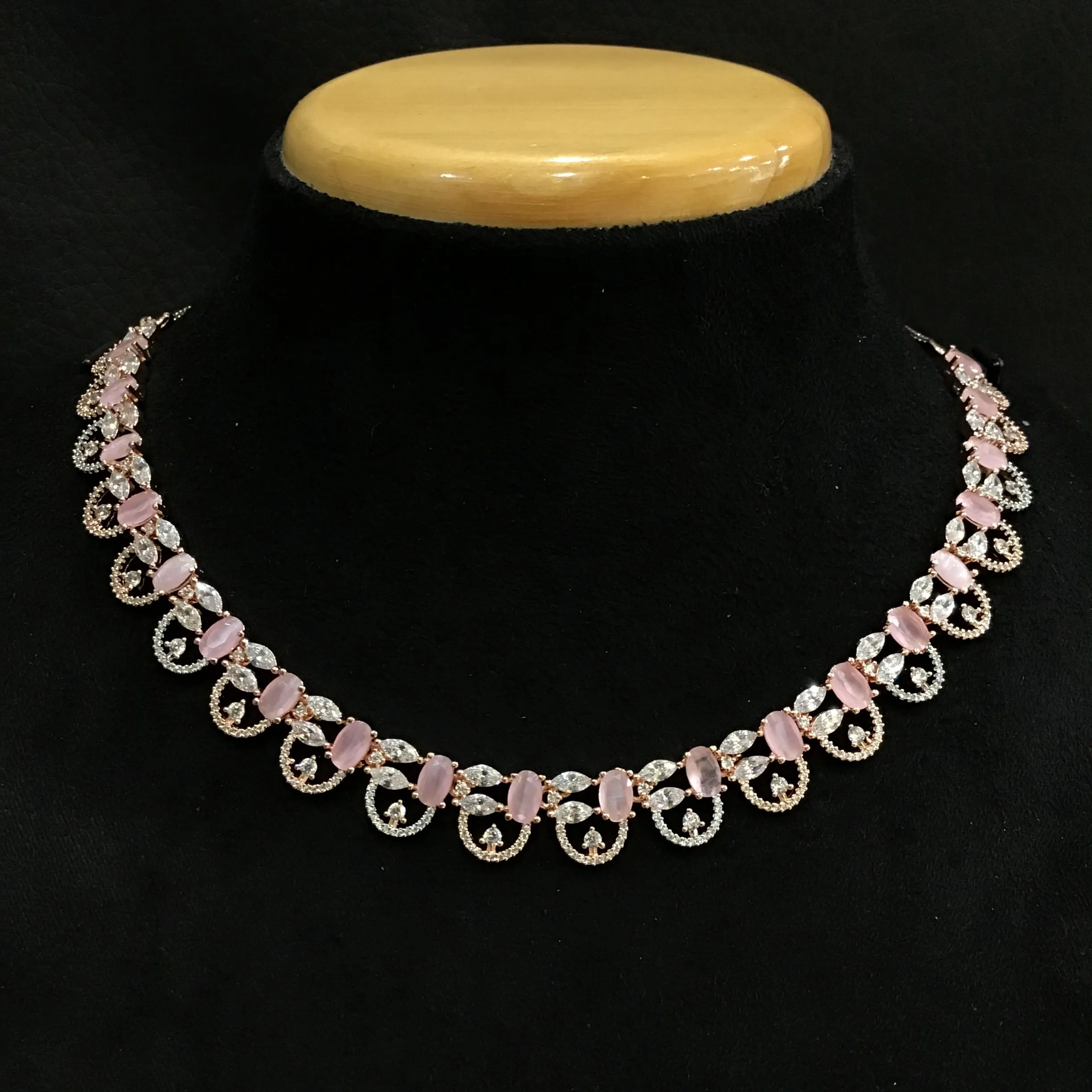 Zircon/AD Necklace Set 1180-69