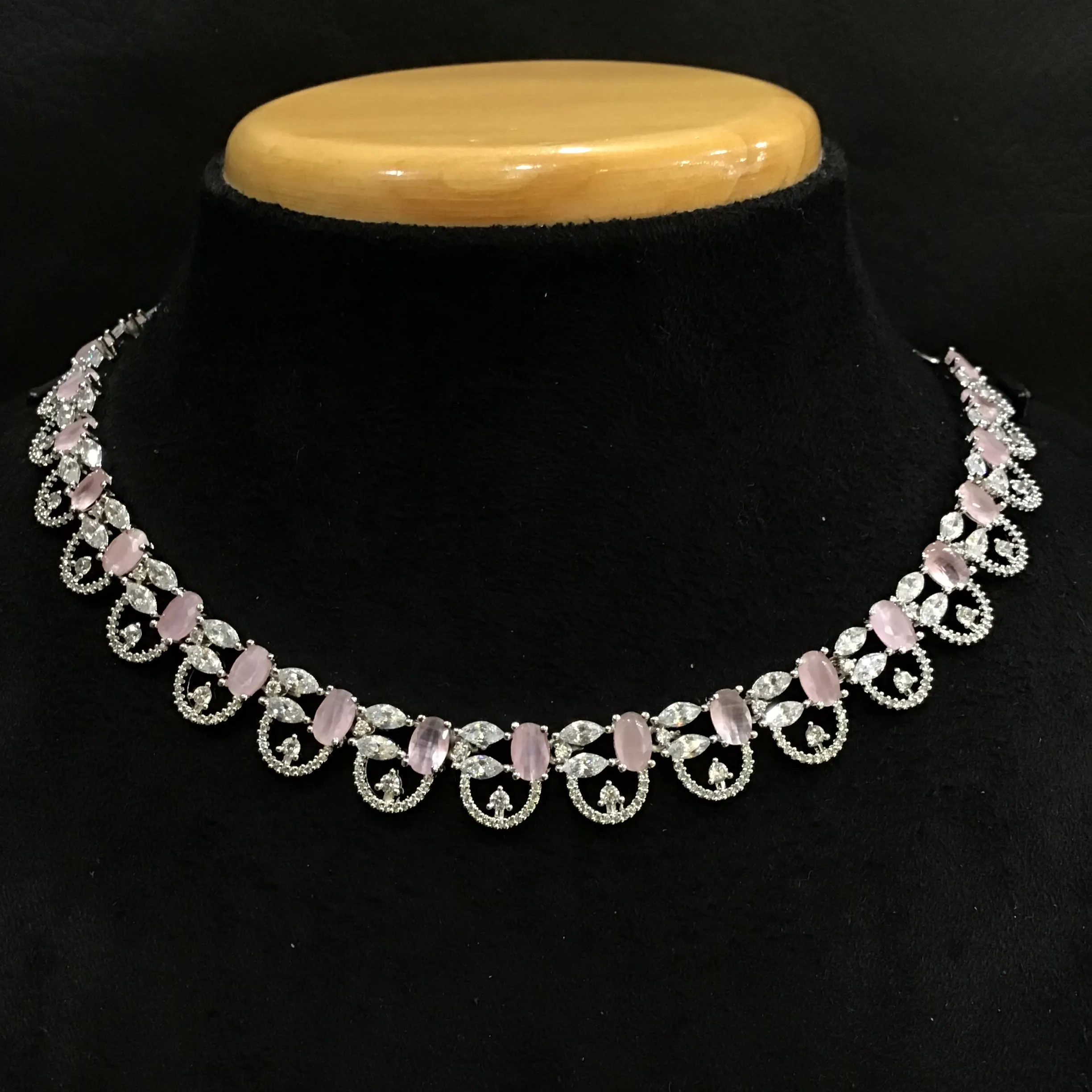 Zircon/AD Necklace Set 1180-69